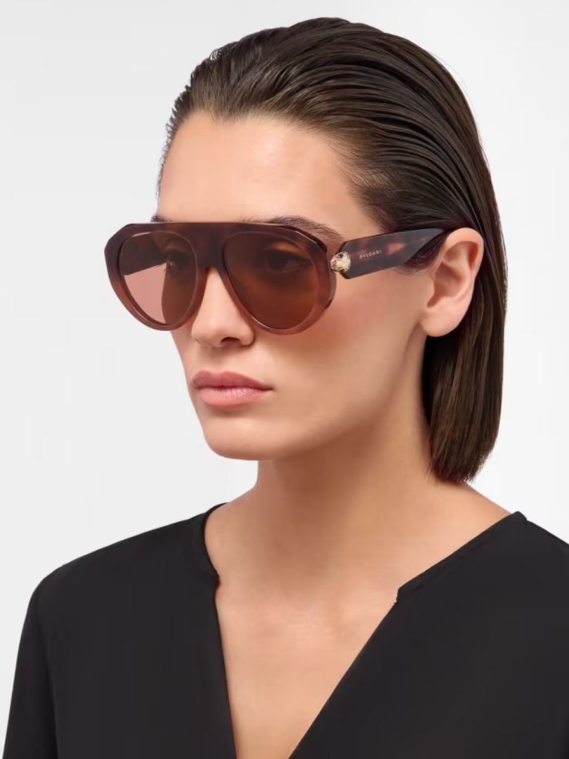 Bulgari Serpenti Forever 56mm Acc Pilot Sunglasses